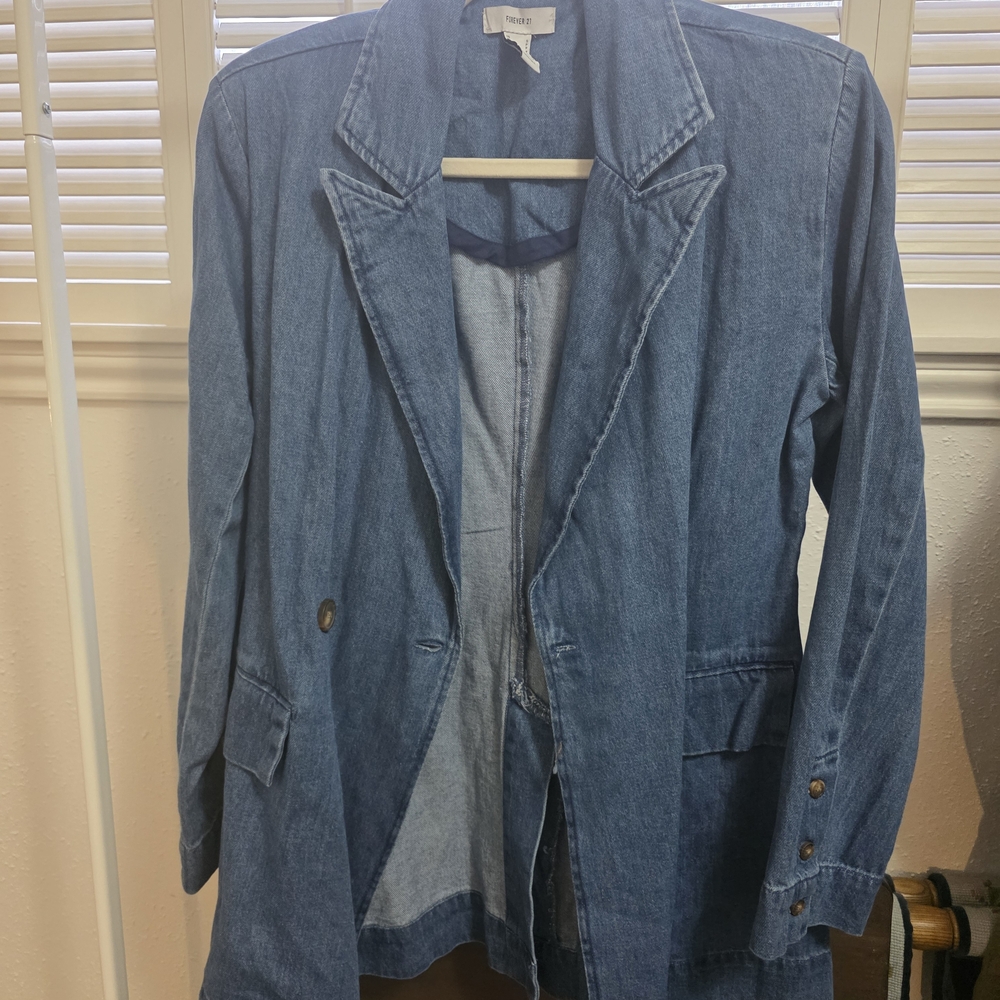 Forever 21 Blue Denim Jacket